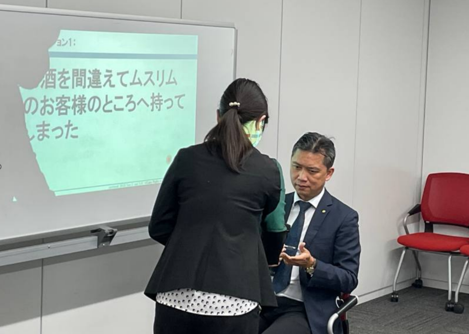 JAL role-play training